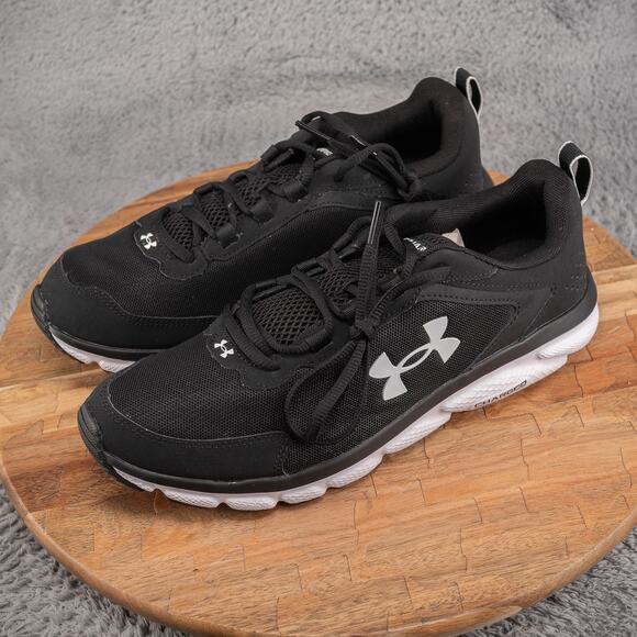 Under Armour Charged Assert 9 3024591-001 Womens Black Running Shoes Sz US 10.5 - Picture 3 of 8